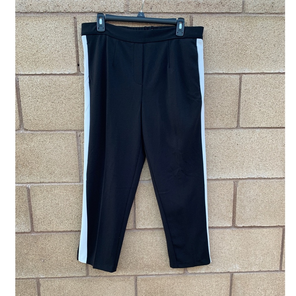 Black & White Striped Trousers